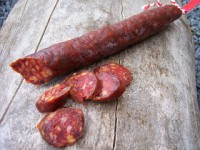 Gebakken Chorizo in rode wijn